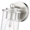 Z-Lite Thayer Vanity, 1-Light, 4.75 In.W x 5.75 In.L x 8.75 In.H, Brushed Nickel/Clear 742-1S-BN - alternate 4